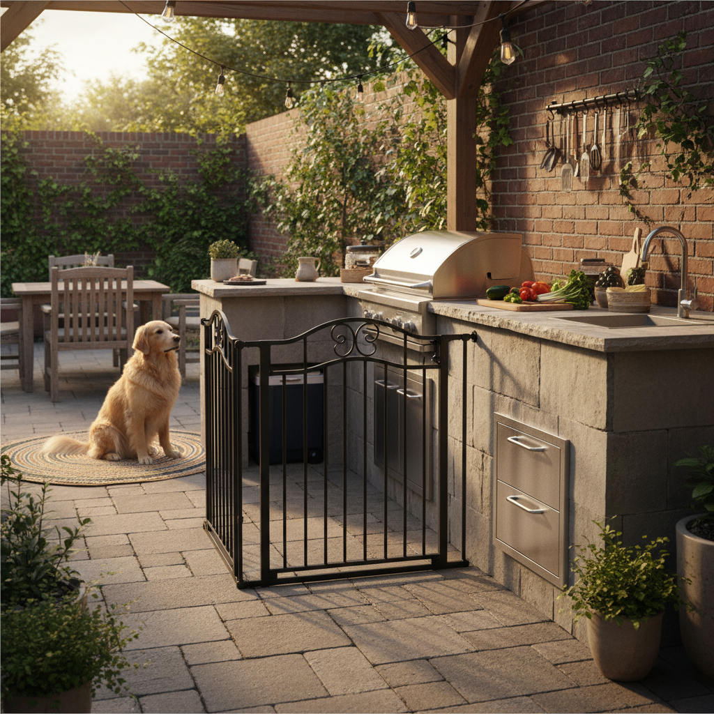 From Chaotic Backyard to Safe Cooking Zone: A Step-by-Step Dog Gate Outdoor Kitchen Safety Setup Guide for Pet-Owning Grill Masters