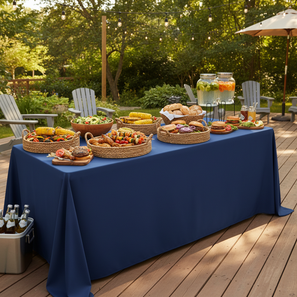 Outdoor Deck Entertaining Table Linen Setup Sizing Decoded: How to Pick the Right Fit for Backyard BBQs, Summer Parties, and Weekend Cookouts