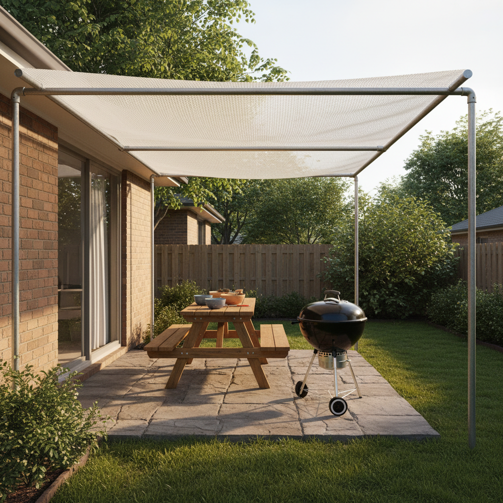 Small Space, Big Impact: How to Use a Heavy Duty Privacy Shade Mesh Tarp for a BBQ Shelter