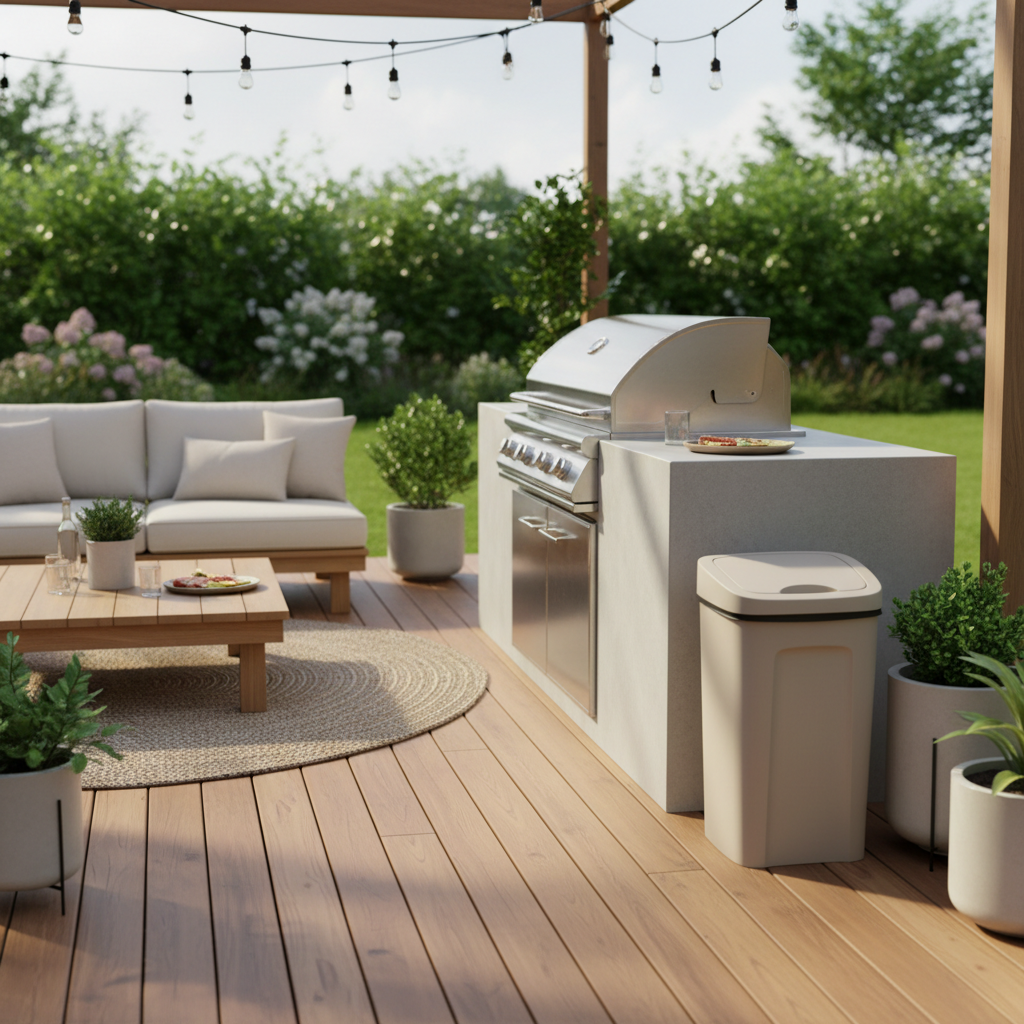 The Real Difference Between Hideaway and Open-Top Outdoor Garbage Cans — And Which One Fits Your Patio Cleanup Routine