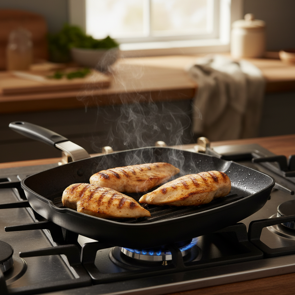 Nonstick Grill Pan Stovetop Indoor Grilling 101: Everything Home Cooks Should Know Before Their First Purchase