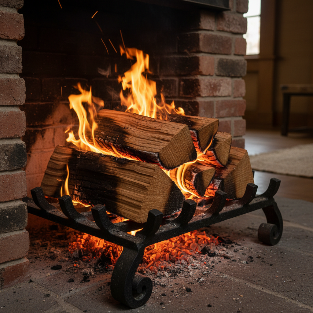 Smart Fireplace Owners Spend on the Grate and Skip the Fancy Firebrick Upgrades for Indoor Heat Efficiency