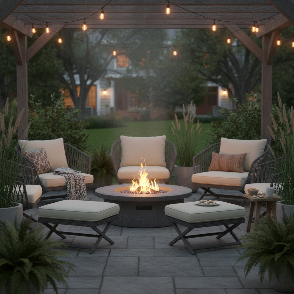 Folding Ottoman Footstool Outdoor Lounge Seating for Backyard Hosts: What Actually Works in Limited Space