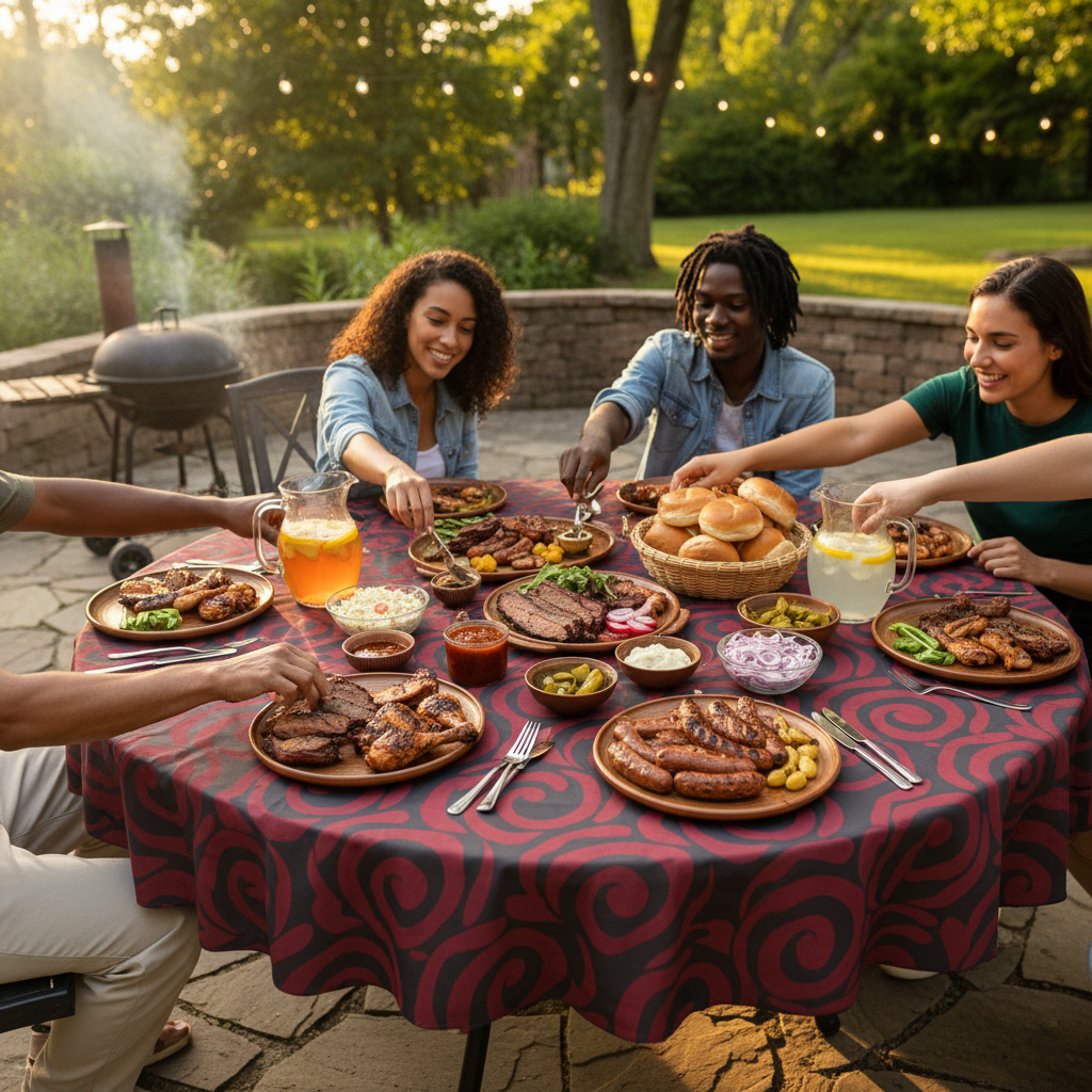 Waterproof Round Tablecloth for Outdoor Cookout Parties: Fix the Soggy Table Problem, Skip the Ruined Setup