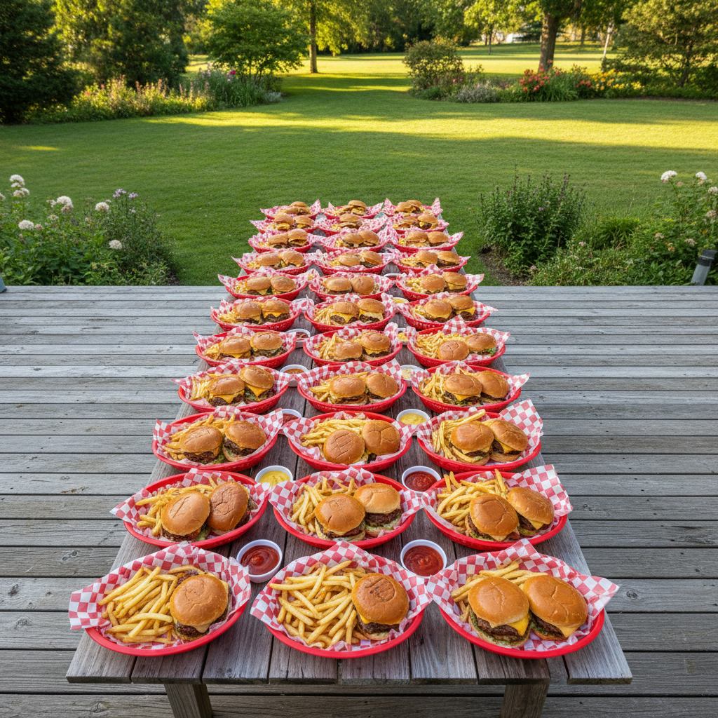 Setting Up a Fast Food Serving Basket Backyard Cookout Spread: A Room-by-Room Guide to Outdoor Entertaining