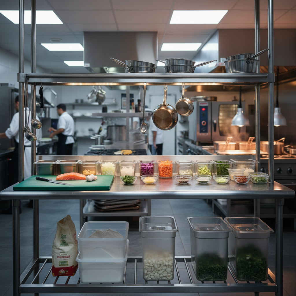 Wobbly Surfaces and Lost Space in a Commercial Kitchen Setup: Repair the Workflow, Skip the Renovation