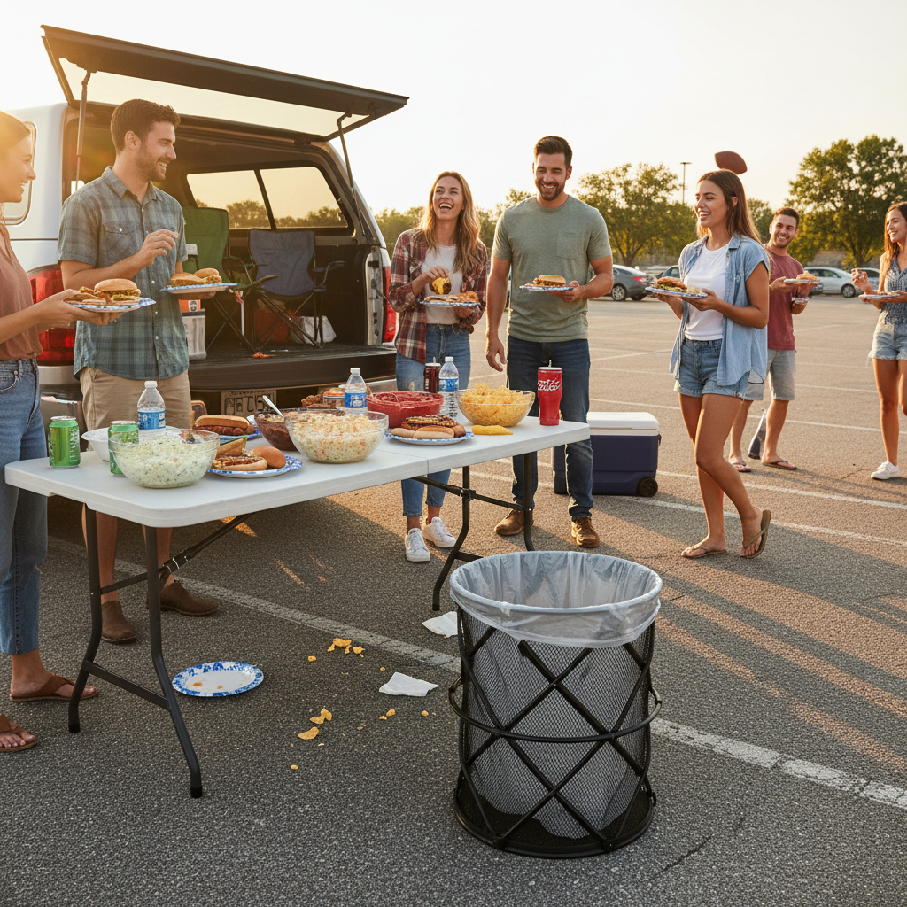 Tailgate Cleanup Going Sideways or Spreading Trash Fast? Telling Two Outdoor Cleanup Problems Apart by Reading Your Waste Setup