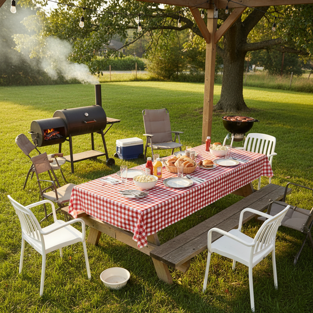Before That Brisket Hits the Table, Should You Have a Waterproof Vinyl Tablecloth Underneath It?