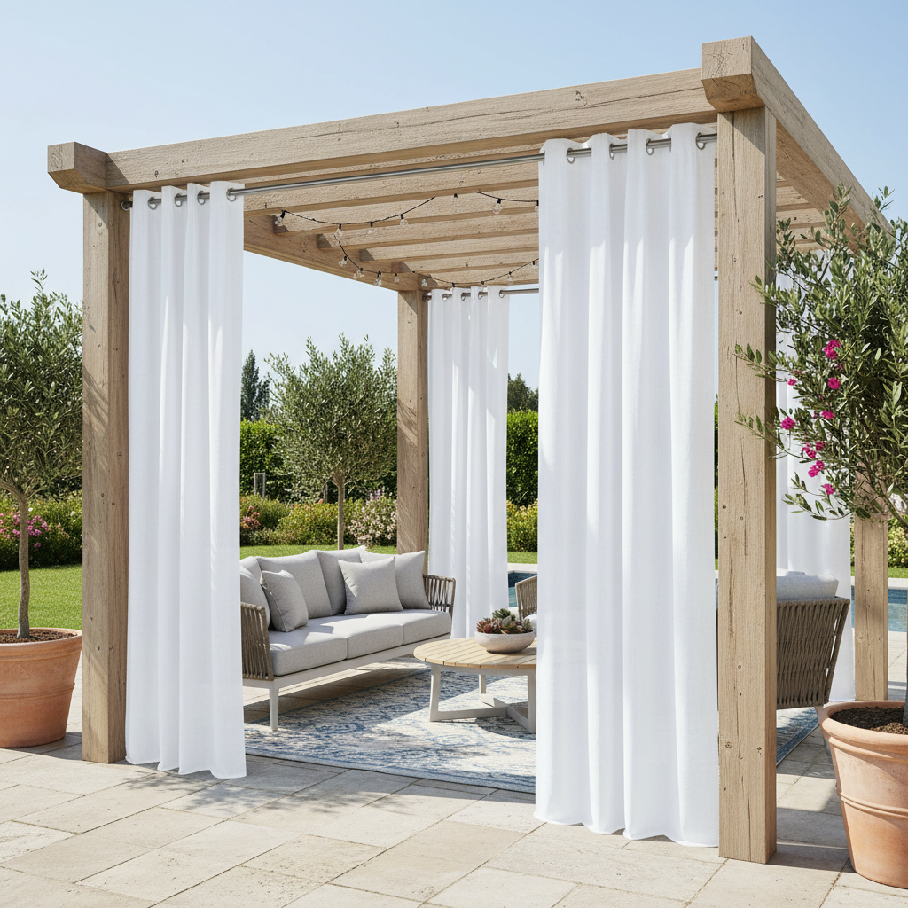 Waterproof vs. Water-Resistant Outdoor Curtains — The Difference That Decides Whether Your Setup Lasts