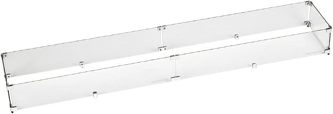 65.5" X 11.5" X 6” Linear Glass Flame Guard by AmericanFireProducts