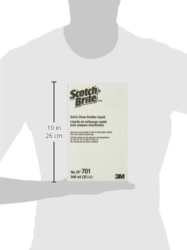 3M H-701-32OZ Scotch-Brite Griddle Cleaning, Quick Clean Liquid 701, 4 Quarts - Image 8