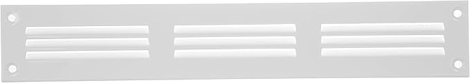 Repa Market 5-Pack 12x2 Inch Air Vent Cover/White Galvanized Steel Louvered - Image 6