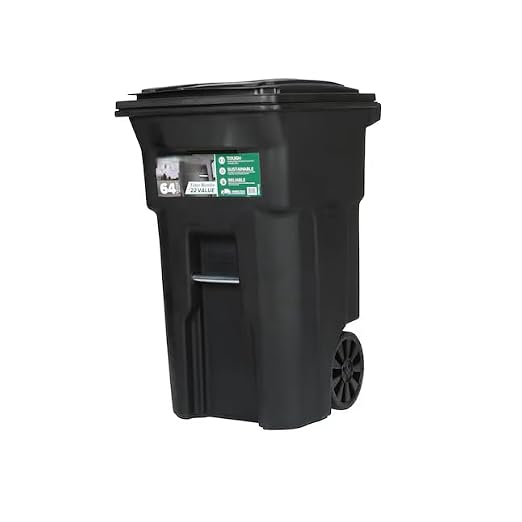 Premium 64 Gallon Black Wheeled Trash Can Bundle – Heavy Duty Municipal-Style - Image 3