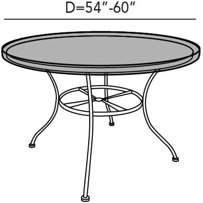 Covermates Classic Round Table Top Cover – All-Weather Outdoor Table Protection - Image 2