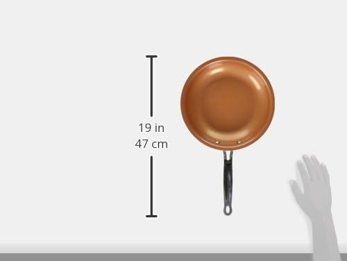 10-Inch Copper Ceramic Nonstick Fry Pan with Aluminum Body