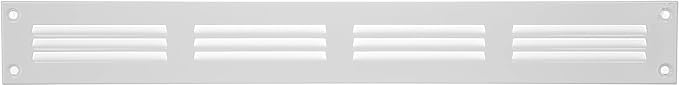 Repa Market 5-Pack Air Vent Cover 16x2 Inch White Galvanized Steel Louvered - Image 6