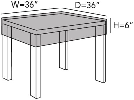 Covermates Classic Square Table Top Cover – All-Weather Outdoor Table Protection - Image 3