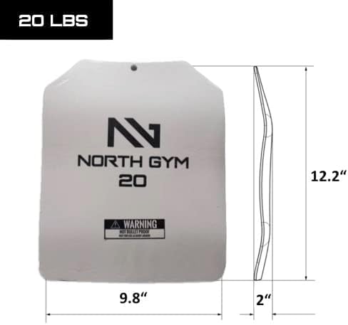 Northgym Adjustable Weighted Vest/Incl. 3D Weight Plates in 14lbs / 20lbs/ - Image 3