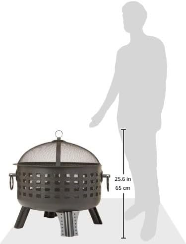 Amazon Basics 27 inch Steel Round Lattice Fire Pit - Image 5