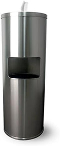 Zogics Floor Stand Gym Wipe Dispenser, Stainless Steel Wipe Dispenser by Zogics