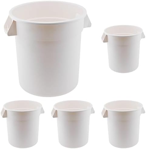 Winco PTC-10W Round Trash Can, 10 Gallon by Winco