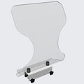 The Shield Plexiglass Splash Guard hopper or service sink personal protective by Unknown