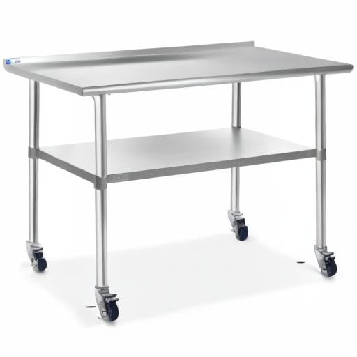GRIDMANN Stainless Steel Table 72 in. x 30 in., NSF Commercial Kitchen Prep & - Image 8