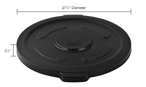 Global Industrial 55 Gallon Garbage Can Lid - Image 2