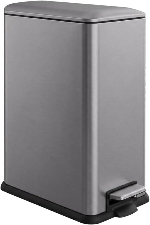 12 Gallon Slim Trash Can Kitchen, Stainless Steel Trash Can by JM%C2%B7YIPENG