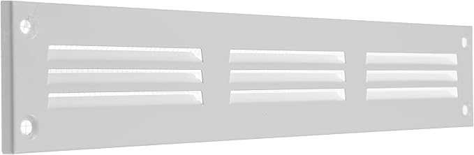 Repa Market 5-Pack 12x2 Inch Air Vent Cover/White Galvanized Steel Louvered - Image 8