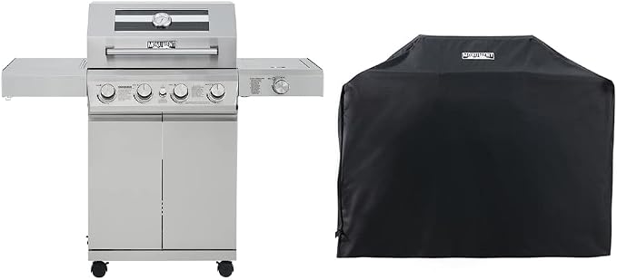 Monument Grills Larger 4-Burner Propane Gas Grills BBQ Stainless Steel by MonumentGrills