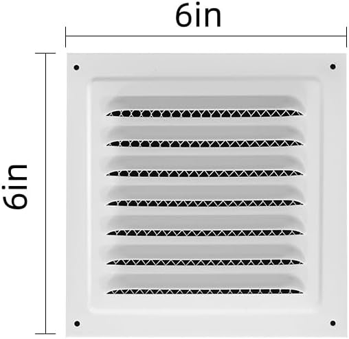 2pcs Attic Vent Soffit Vent Aluminum Wall Vent Metal Shed Vent Square Vent - Image 2