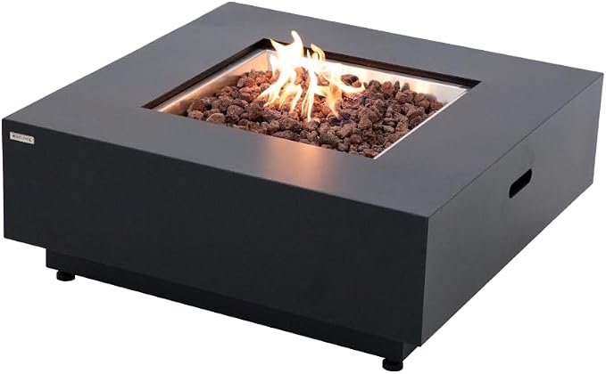 Ashton 36” Propane Fire Pit Smokeless Firepit Outdoor Gas Fire Pit by SolLiving