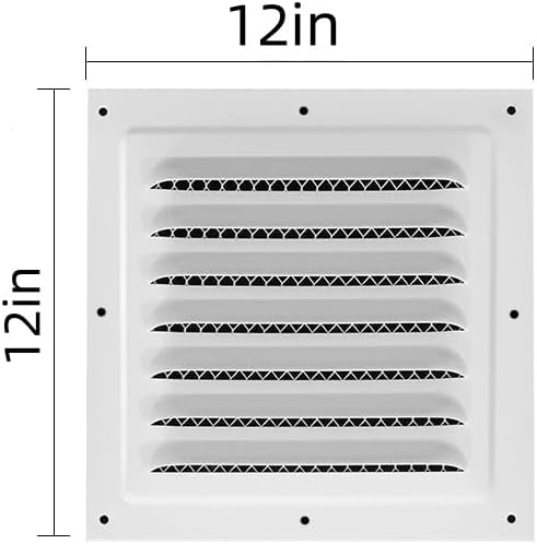 2pcs Attic Vent Soffit Vent Aluminum Wall Vent Metal Shed Vent Square Vent - Image 2