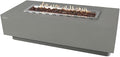 Granville Concrete Fire Pit 60" x 27" Outdoor Patio Firepit Includes Lava Rocks by Unknown