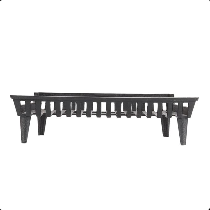 24 inch Fireplace Grate Heavy Duty, Cast Iron Fire Grate - Image 4