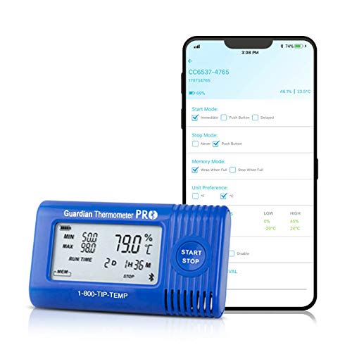 Guardian Thermometer PRO Bluetooth Temperature Data Logger, Internal - Image 2