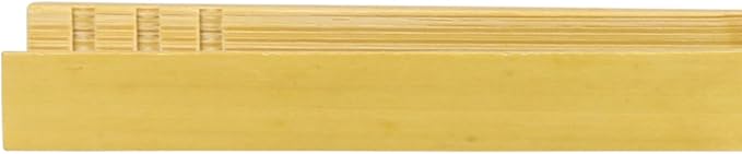 Japanese-Made Bent Bamboo Tongs in Natural Finish, 2.75 in