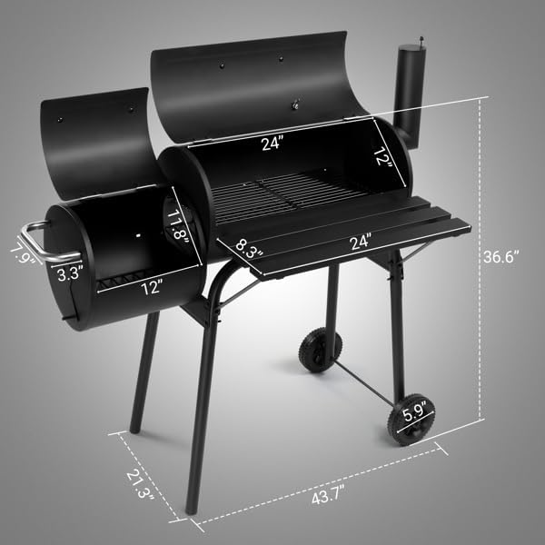 Heavy Duty Barrel Charcoal Grill - Image 2