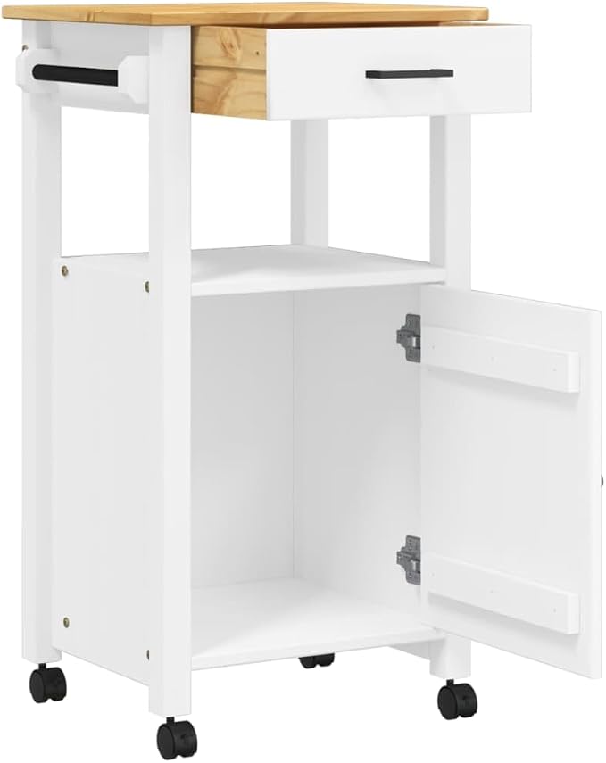 Kitchen Trolley Monza Rolling Kitchen Island Cart - Image 5