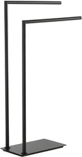 Stand Towel Rack for Bathroom Free Standing Double Towel Holders on Floor Bath by LANGPAI