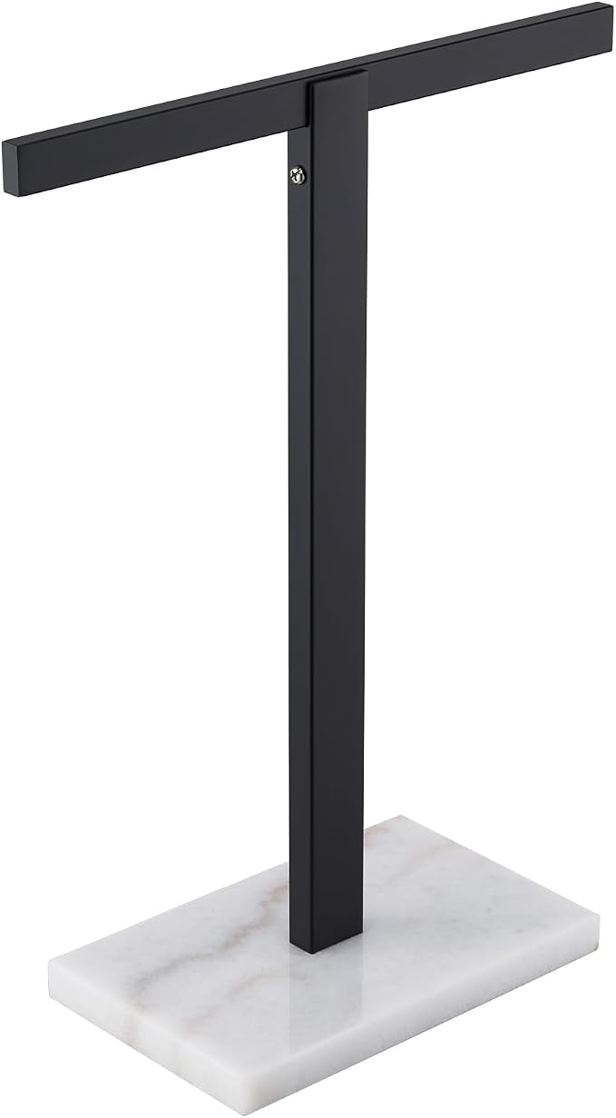 KOKOSIRI Hand Towel Holder Black Stand Towel Rack by KOKOSIRI
