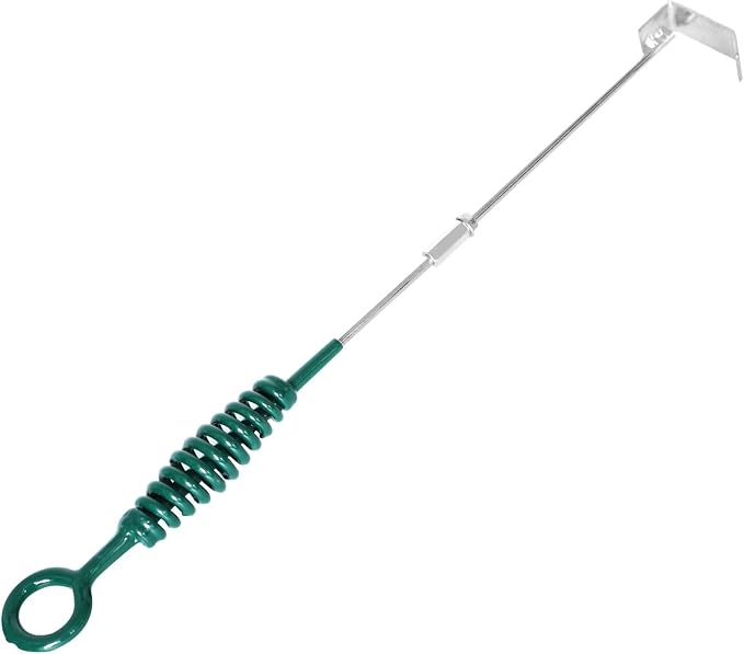 18" Green BBQ Ash Tool for Big Green Egg Ash Rake Ash Cleaner for BGE Kamado by FIRELOOP