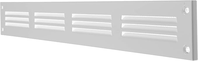 Repa Market 2-Pack Air Vent Cover 16x2 Inch White Galvanized Steel Louvered - Image 8