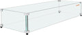 Glass Wind Guard for Rectangular Fire Pit Table 31 x 12.5 x 6.5 Inch, 0.31 inch by VEVOR