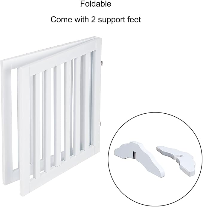 unipaws 24”H Free Standing Pet Gate - Image 4