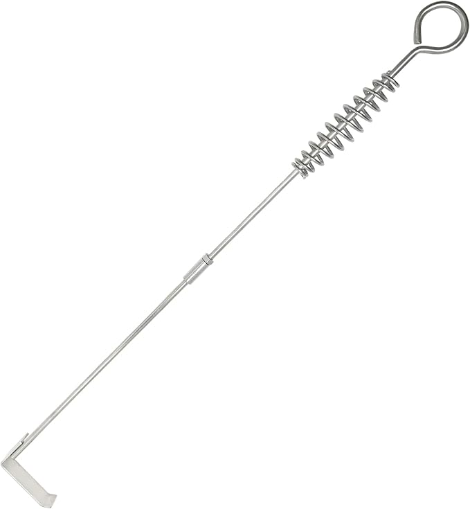 26.5" BBQ Ash Tool Poker Rake, Charcoal and Grill Cleaning Ash Tools by Quantfire