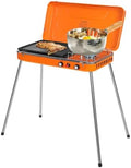 Dual Burner Camping Stove, 5860BTU*2 Portable Outdoor Gas Grill, Propane BBQ by Unknown