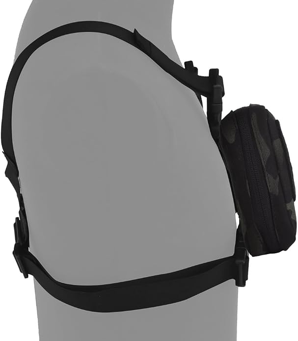 FoldPanel Tactical Chest Vest Pouch Set, Chest Rig Phone Mount as 4.7-6.7" - Image 4