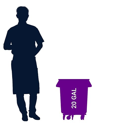 PRO&Family Commercial Round Trash Can - Image 2